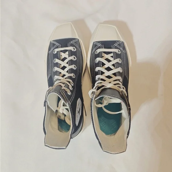 Chuck 70 De Luxe Squared A06435C Size 5.5 M 7.5 W black / egret - Picture 9 of 11